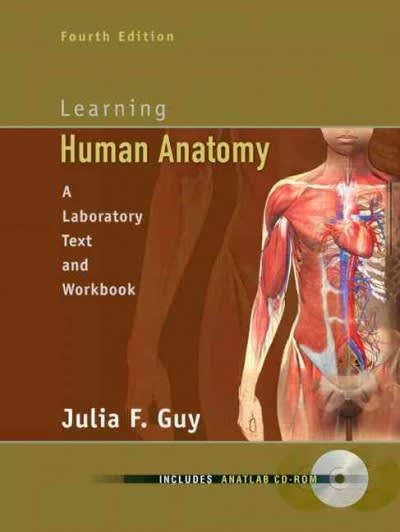 learning human anatomy 4th edition julia f guy, julia f phd guy ms 0135035600, 9780135035603