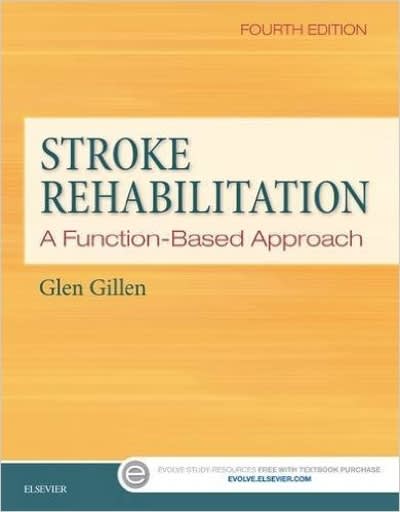 stroke rehabilitation a function-based approach 4th edition glen gillen 0323172814, 9780323172813