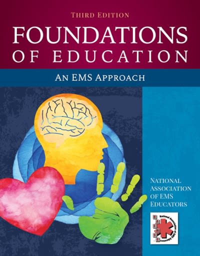 foundations of education an ems approach 3rd edition national association of ems educators 1284145212,