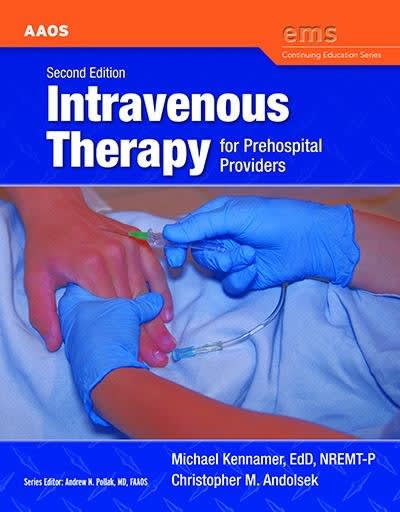 intravenous therapy for prehospital providers 2nd edition aaos, american academy of orthopaedic surgeons,