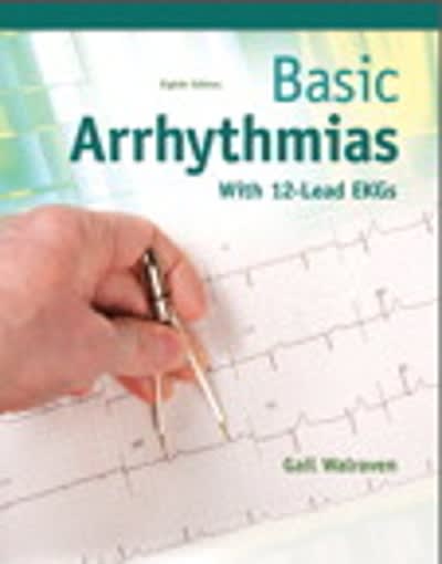 basic arrhythmias 8th edition gail walraven 0134380991, 9780134380995