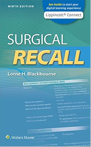 surgical recall 9th edition lorne blackbourne 1975152948, 9781975152949