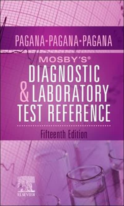 mosby’s® diagnostic and laboratory test reference 15th edition kathleen deska pagana, timothy j pagana,