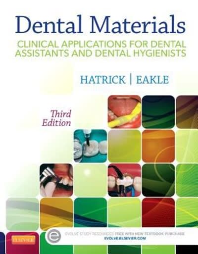 dental materials clinical applications for dental assistants and dental hygienists 3rd edition carol dixon