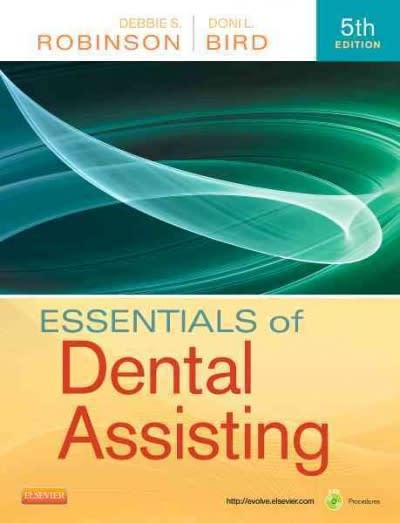 essentials of dental assisting 5th edition debbie s robinson, doni l bird 1437704204, 9781437704204