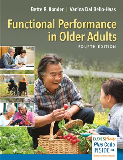 functional performance in older adults 4th edition bette r bonder, vanina dal bello haas 0803646054,