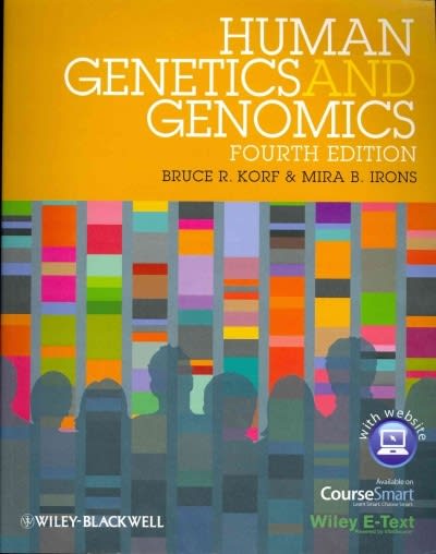 human genetics and genomics 4th edition bruce r korf, mira b irons 0470654473, 9780470654477