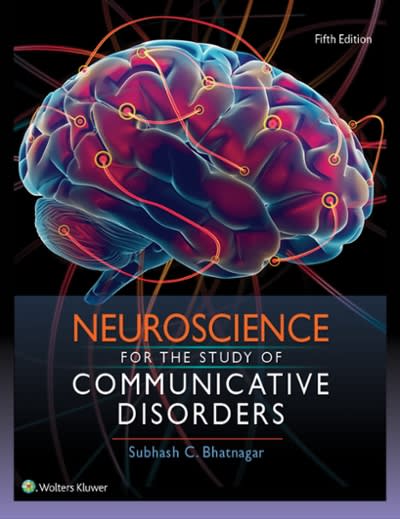neuroscience for the study of communicative disorders 5th edition subhash bhatnagar 1496331516, 9781496331519