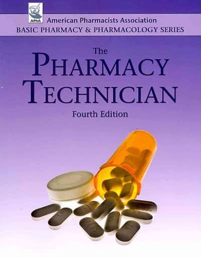 the pharmacy technician 4th edition perspective press 0895828286, 9780895828286