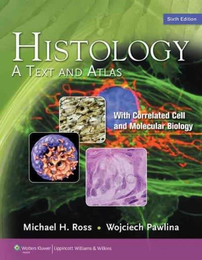 histology a text and atlas 6th edition michael h ross, ross, wojciech pawlina 0781772001, 9780781772006