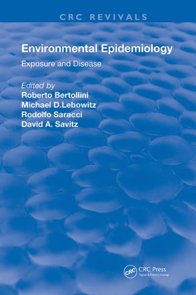environmental epidemiology exposure and disease 1st edition rodolfo saracci, david a savitz, michael d