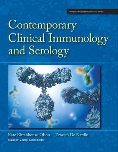 contemporary clinical immunology and serology 1st edition kate rittenhouse olson, ernesto denardin