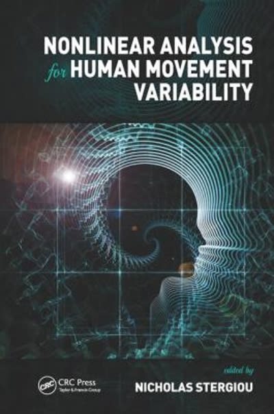 nonlinear analysis for human movement variability 1st edition nicholas stergiou 131536008x, 9781315360089
