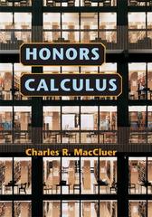 honors calculus 1st edition charles r maccluer 0691218226, 9780691218229