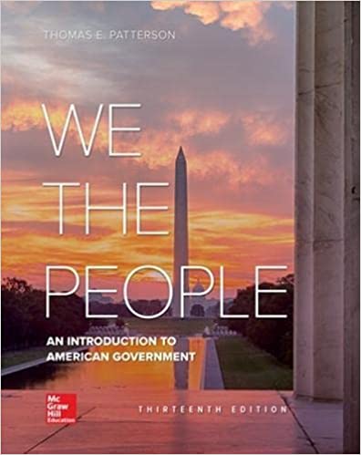 we the people 13th edition thomas patterson 125991240x, 978