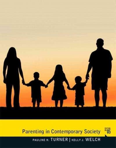 parenting in contemporary society 5th edition tommie jean hamner, pauline h turner, kelly j welch, mary