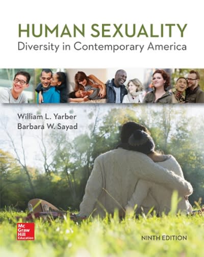 human sexuality diversity in contemporary america 9th edition william l yarber, barbara werner sayad, bryan