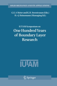 iutam symposium on one hundred years of boundary layer research 1st edition hansjoachim heinemann, g.e.a.