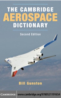 the cambridge aerospace dictionary 2nd edition bill gunston 0521191653,0511630069