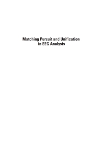 matching pursuit and unification in eeg analysis 1st edition piotr durka 1580533043,1580533191
