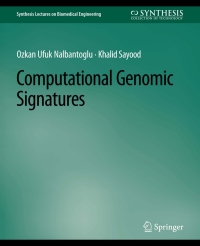 computational genomic signatures 1st edition ozkan ufuk nalbantoglu, khalid sayood 3031005228,3031016505