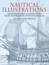 nautical illustrations 681 royalty free illustrations from nineteenth century sources 1st edition jim harter