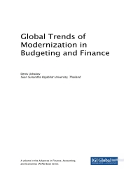 global trends of modernization in budgeting and finance 1st edition denis ushakov 1522577602,1522577610