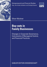 buy outs in family businesses changes in corporate governance instruments of managerial control  and