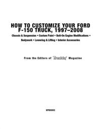 how to customize your ford f150 truck 1997-2008 chassis and suspension custom paint bolt on engine