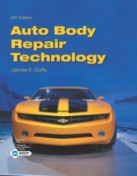 auto body repair technology 6th edition james e. duffy 1133702856,1305176448
