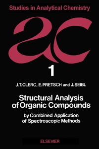 structural analysis of organic compounds by combined application of spectroscopic methods 1st edition j.t.