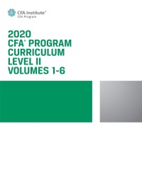 cfa program curriculum 2020 level ii volumes 1-6 1st edition cfa institute 194644295x,1119593611