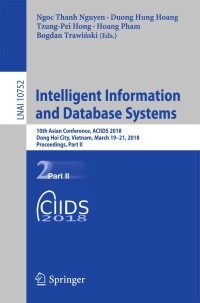 intelligent information and database systems 10th asian conference part 2 lnai 10752 1st edition ngoc thanh