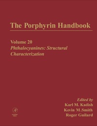 the porphyrin handbook phthalocyanines structural characterization volume 20 1st edition karl m. kadish,