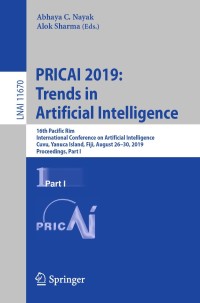pricai 2019 trends in artificial intelligence 16th pacific rim international conference on artificial
