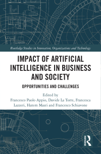impact of artificial intelligence in business and society 1st edition francesco paolo appio , davide la