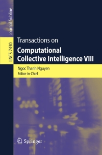 transactions on computational collective intelligence viii 1st edition ngoc-thanh nguyen