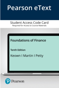 foundations of finance 10th edition arthur j. keown , john d. martin , j. william petty 0135639395