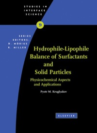 hydrophile lipophile balance of surfactants and solid particles physicochemical aspects and applications 1st