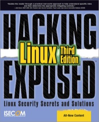 hacking exposed linux 3rd edition isecom 0072262575, 9780072262575