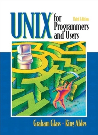 unix for programmers and users 3rd edition king ables ,graham glass 0130465534, 0133002160, 9780130465535,