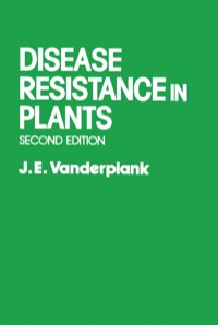 disease resistance in plants 2nd edition j.e. vanderplank 0127114424, 0323161987, 9780127114422,
