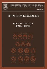 thin film diamond 1 1st edition christopher nebel, juergen ristein 0127521852, 0080541038, 9780127521855,