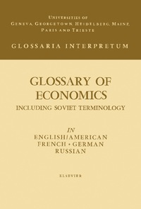 glossary of economics  including soviet terminology 1st edition m. clifford vaughan, jean herbert 1483228088,