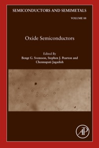 oxide semiconductors volume 88 1st edition bengt g. svensson 012396489x, 9780123964892, 9780123965455