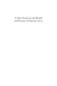 a 'short treatise' on the wealth and poverty of nations (1613) 1st edition antonio serra 085728973x,