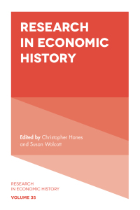 research in economic history 1st edition christopher hanes 1789733049, 1789733057, 9781789733044,