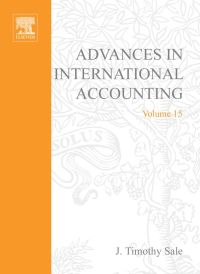 advances in international accounting volume 15 1st edition sale, j. timothy 0762309520, 0080545114,