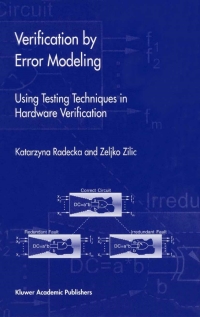 verification by error modeling using testing techniques in hardware verification 1st edition katarzyna