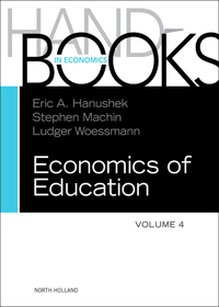 handbook of the economics of education volume 4 1st edition eric a hanushek 044453444x, 9780444534446,